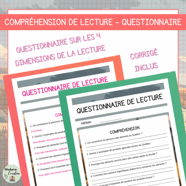 Compréhension de lecture - De la ferme à la fourchette : Comment les aliments arrivent dans nos assiettes – Image 3