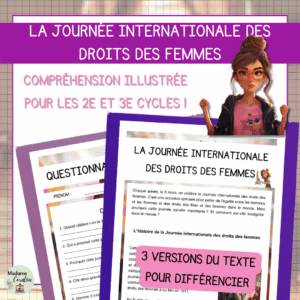 Compréhension de lecture - Journée des droits des femmes