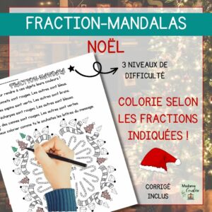 Fraction-Mandala de Noël / Temps des Fêtes