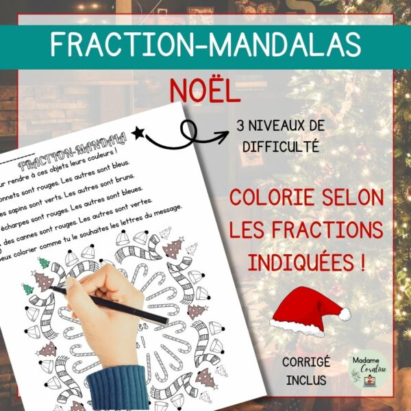 Fraction-Mandala de Noël / Temps des Fêtes