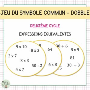 Dobble / Spot it - Jeu Expressions équivalentes