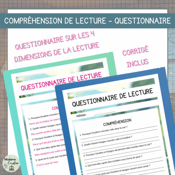 Compréhension de lecture - Cycle de l'eau – Image 3