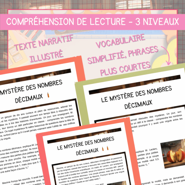 Compréhension de lecture - Le mystère des nombres décimaux – Image 2