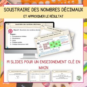 Soustraire des nombres décimaux - Clé en main
