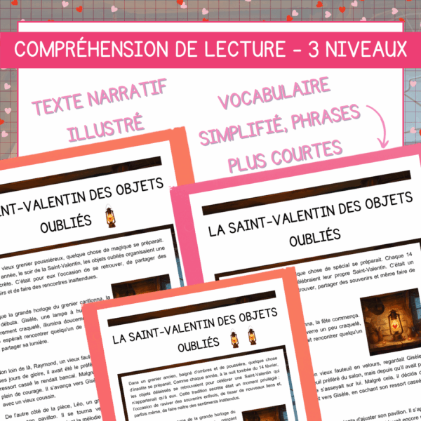 Compréhension de lecture, Écriture - La Saint-Valentin des objets oubliés – Image 2
