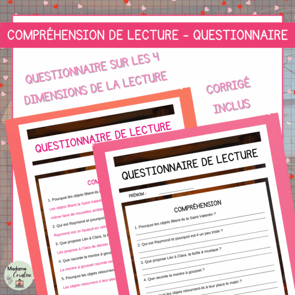 Compréhension de lecture, Écriture - La Saint-Valentin des objets oubliés – Image 3