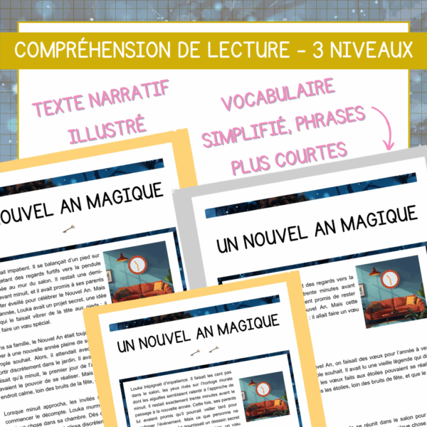 Compréhension de lecture - Récit Un Nouvel An magique – Image 2