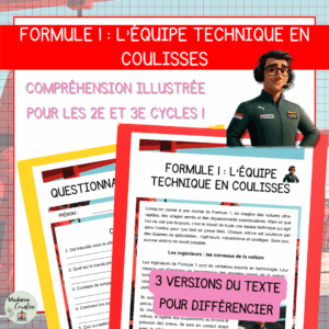Compréhension de lecture - Formule 1 - L'équipe technique en coulisses