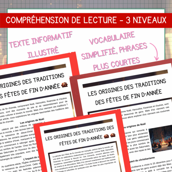 Compréhension de lecture - Noël - Les origines des traditions des Fêtes de fin d'année – Image 2