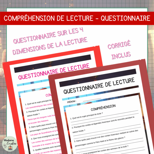 Compréhension de lecture - Noël - Les caractéristiques des contes et légendes hivernaux – Image 3