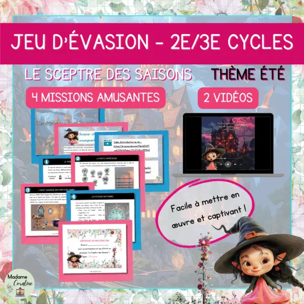Jeu d'évasion pédagogique - L'été à l'école des sorciers