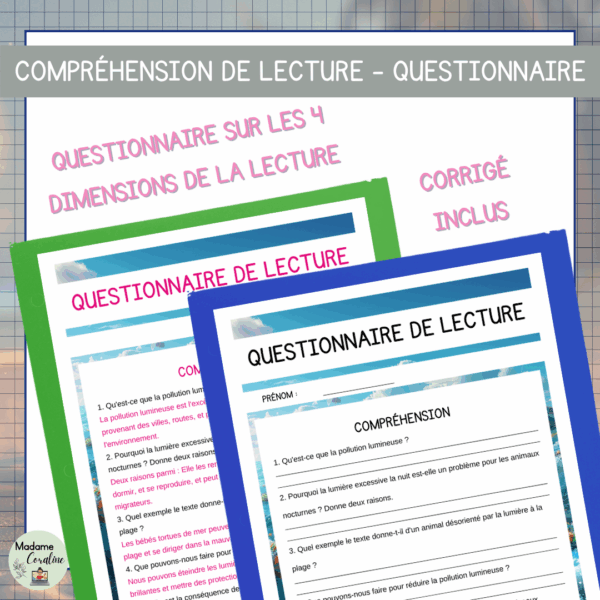 Compréhension de lecture - Jour de la Terre - L'impact de la pollution lumineuse sur la biodiversité nocturne – Image 3