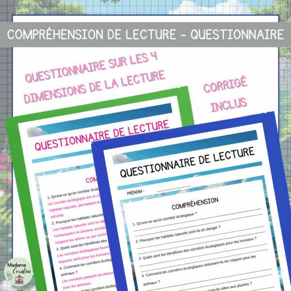 Compréhension de lecture - Jour de la Terre - L'importance des corridors écologiques pour la préservation des habitats naturels – Image 3