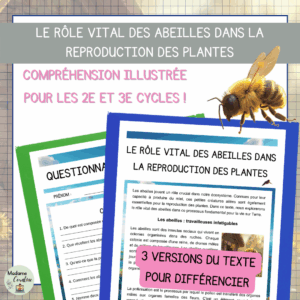 Compréhension de lecture - Jour de la Terre - Le rôle vital des abeilles dans la reproduction des plantes