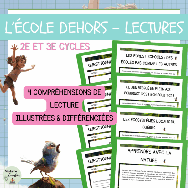 Ensemble - Compréhensions de lecture - Classe dehors
