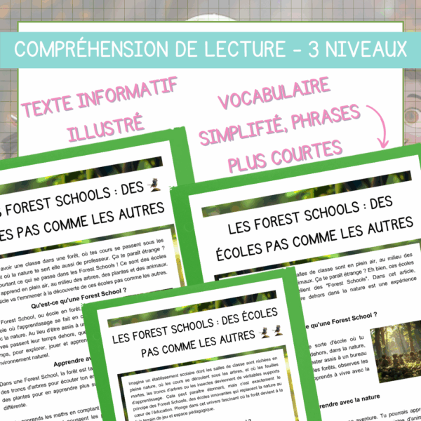 Compréhension de lecture - Classe dehors - Les Forest Schools : des écoles pas comme les autres – Image 2