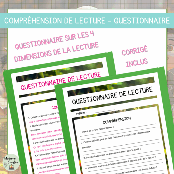 Compréhension de lecture - Classe dehors - Les Forest Schools : des écoles pas comme les autres – Image 3