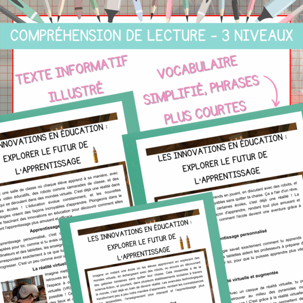 Compréhension de lecture - Rentrée scolaire - Les innovations en éducation – Image 2