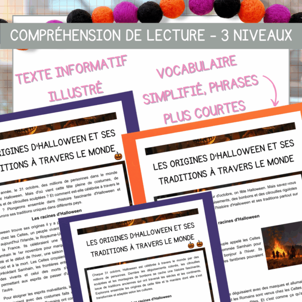 Compréhensions de lecture - Les origines d'Halloween et ses traditions à travers le monde – Image 2