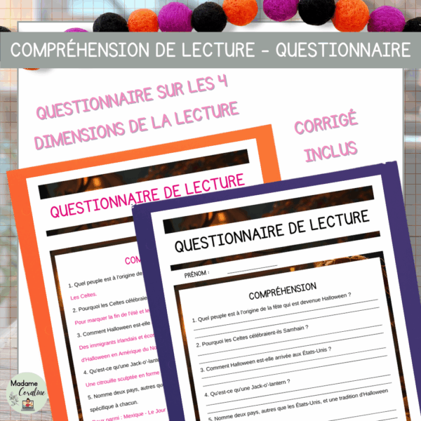 Compréhensions de lecture - Les origines d'Halloween et ses traditions à travers le monde – Image 3