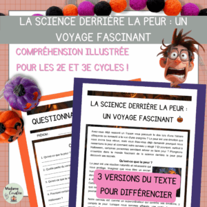 Compréhension de lecture - Halloween - La science derrière la peur
