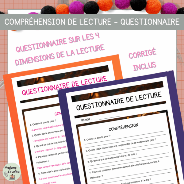 Compréhension de lecture - Halloween - La science derrière la peur – Image 3