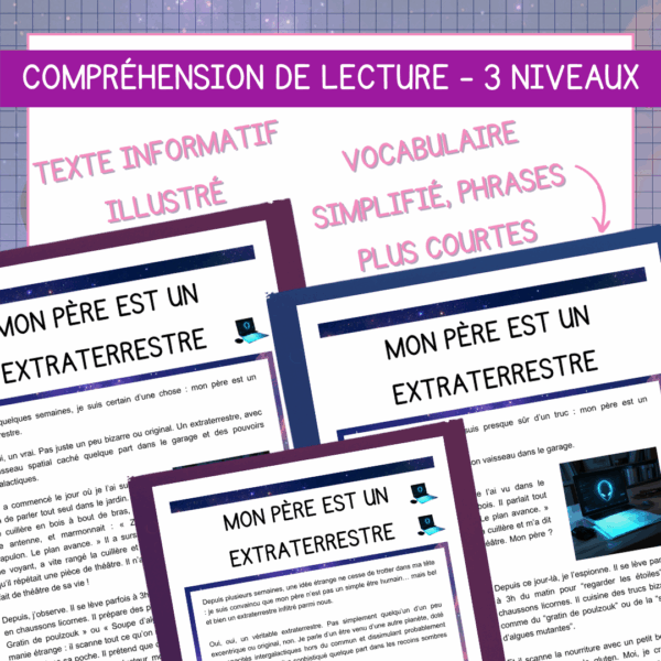 Compréhension de lecture - Fête des pères - Mon père est un extraterrestre – Image 2