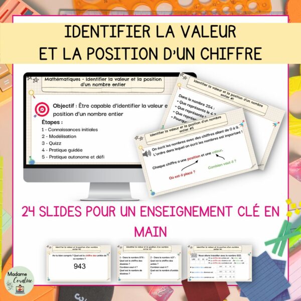 Valeur et position d'un chiffre - Clé en main