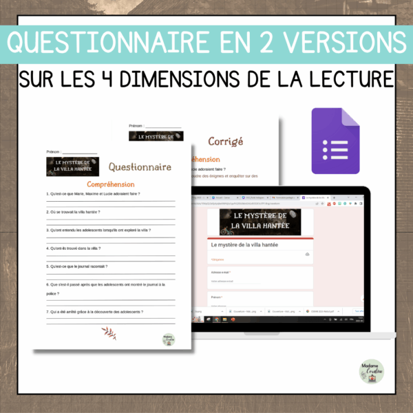 Compréhension de lecture - Le mystère de la villa hantée – Image 4