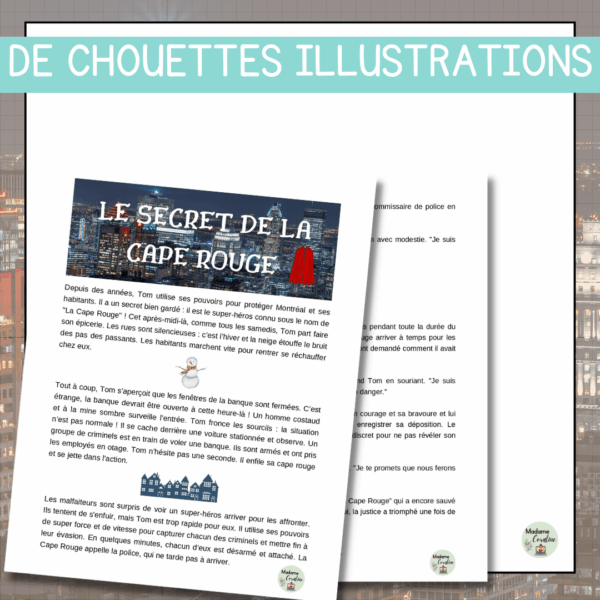 Compréhension de lecture - Le secret de la cape rouge – Image 3