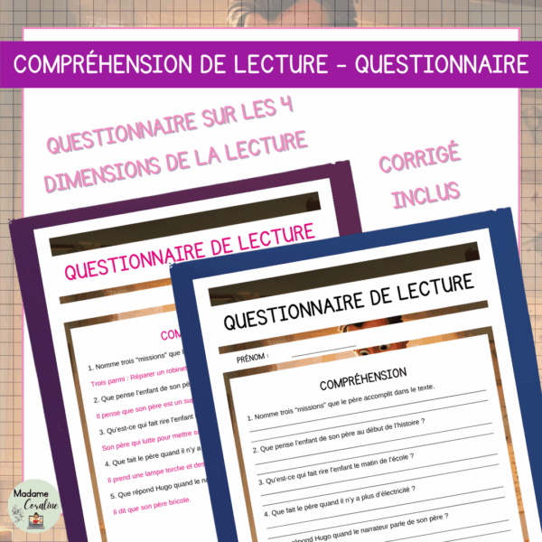 Compréhension de lecture - Fête des pères - Mission : ampoule, cravate et robinet – Image 3