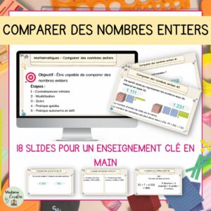 Comparer des nombres entiers - Clé en main