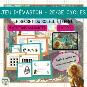 Jeu d'évasion pédagogique de fin d'année - Soleil éternel