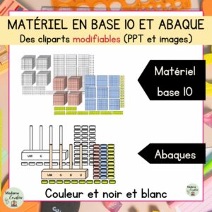 Matériel base 10 modifiable