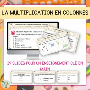 La multiplication en colonnes - clé en main