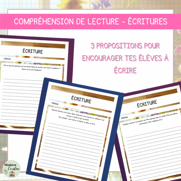 Compréhension de lecture - Fête des mères - Le journal d'un bouquet de fleurs – Image 4