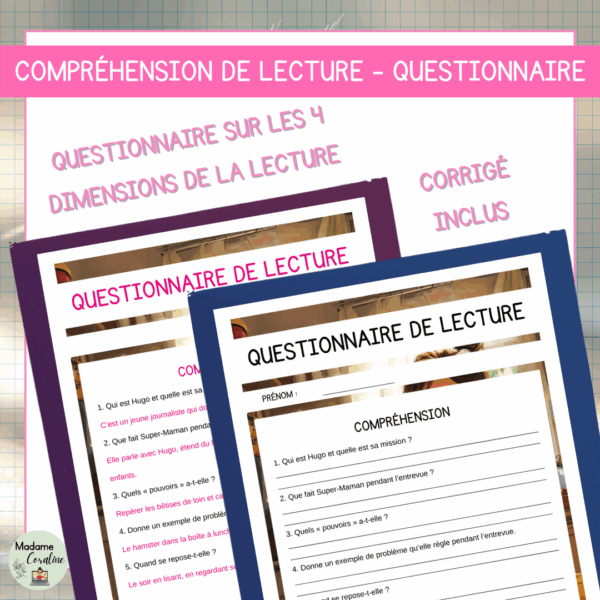 Compréhension de lecture - Fête des mères - Une journée avec Super-Maman – Image 3