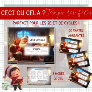 Ceci ou cela - Noël Temps des Fêtes - Tu préfères - Dilemmes