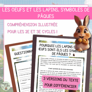 Compréhension de lecture - Pourquoi les lapins et les œufs sont-ils les symboles de Pâques ?