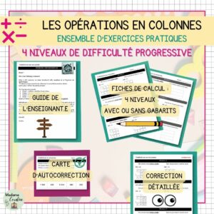 Ensemble - Enseignement clé en main - Opérations en colonnes