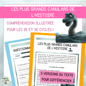 Compréhension de lecture - Poisson d'Avril - Les plus grands canulars de l'Histoire