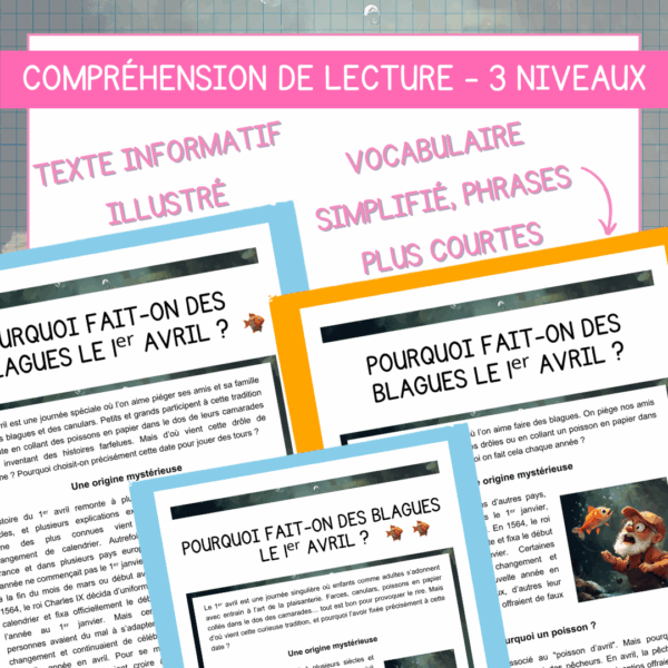 Compréhension de lecture - Poisson d'Avril - Pourquoi fait-on des blagues le 1er avril ? – Image 2