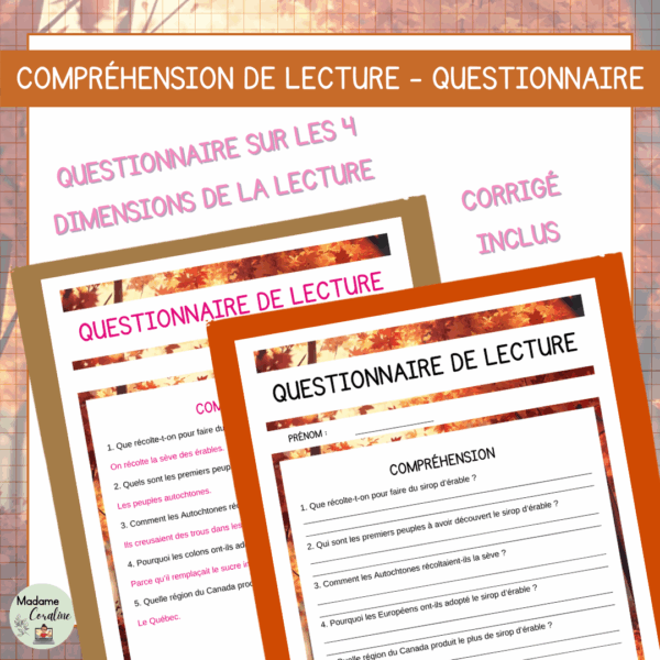 Compréhension de lecture - Temps des sucres - L'histoire sucrée de l'érable – Image 3