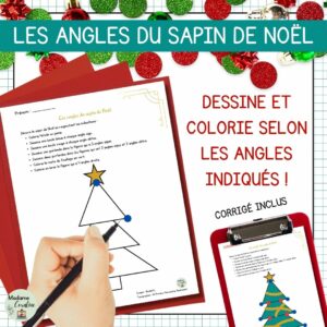 Activité mathématique de Noël - Les angles du sapin de Noël