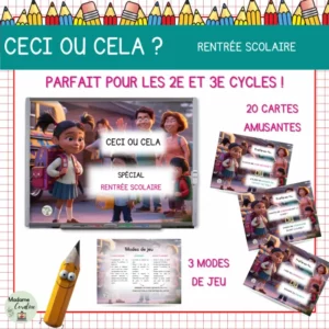 Activité de rentrée - Ceci ou cela