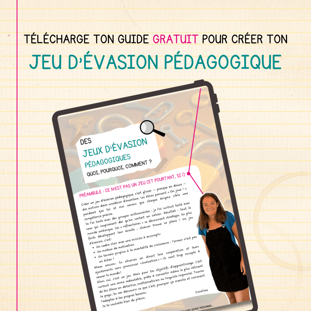 Guide jeu d'évasion pédagogique