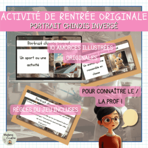 Activité de rentrée originale - Portrait chinois inversé