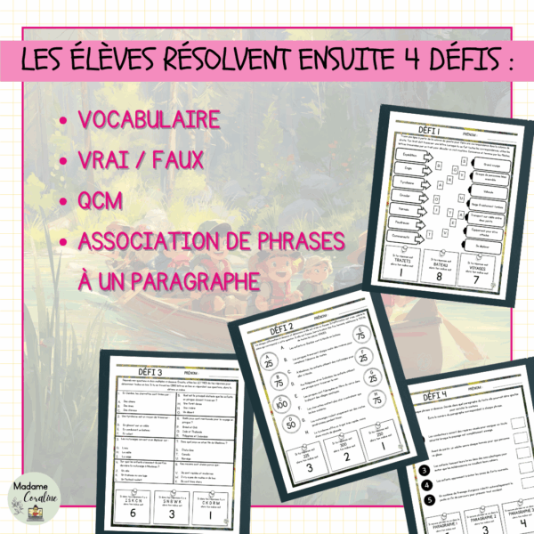 Jeu d'évasion de lecture - Rentrée