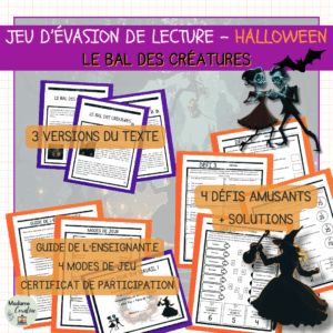 jeu d'évasion de lecture d'Halloween