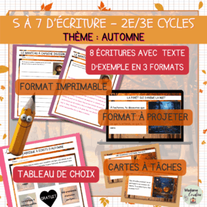 5 à 7 d'écriture d'automne